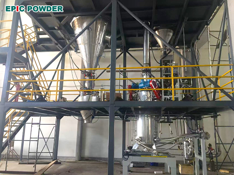 Línea de producción de molino de chorro de cera de PE 1