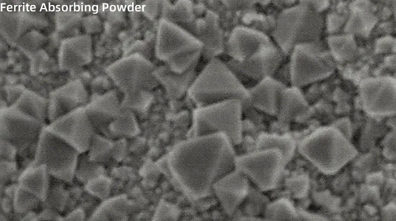 Poudre absorbante de ferrite