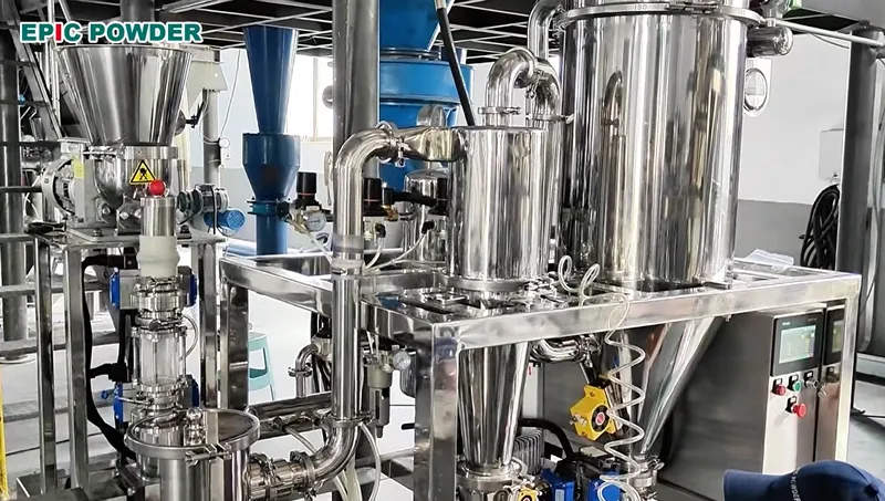 Moulin à jet d'air pour la créatine