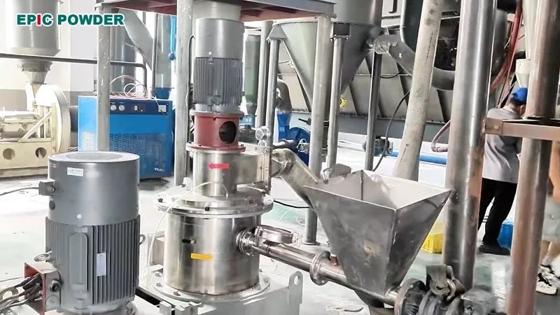 Broyage du phosphate de zinc
