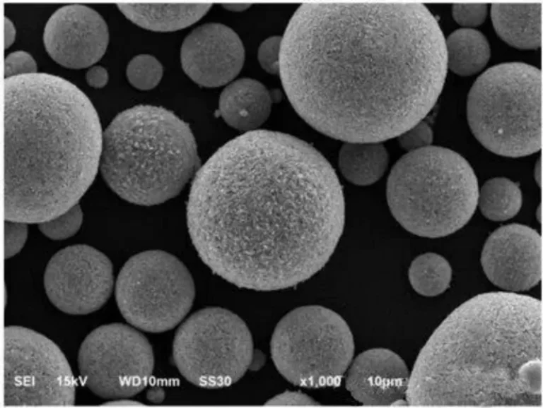 Phosphate de lithium et de fer sphérique